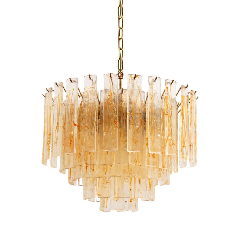 Golden Amber Murano Glass Chandelier - YIOSI
