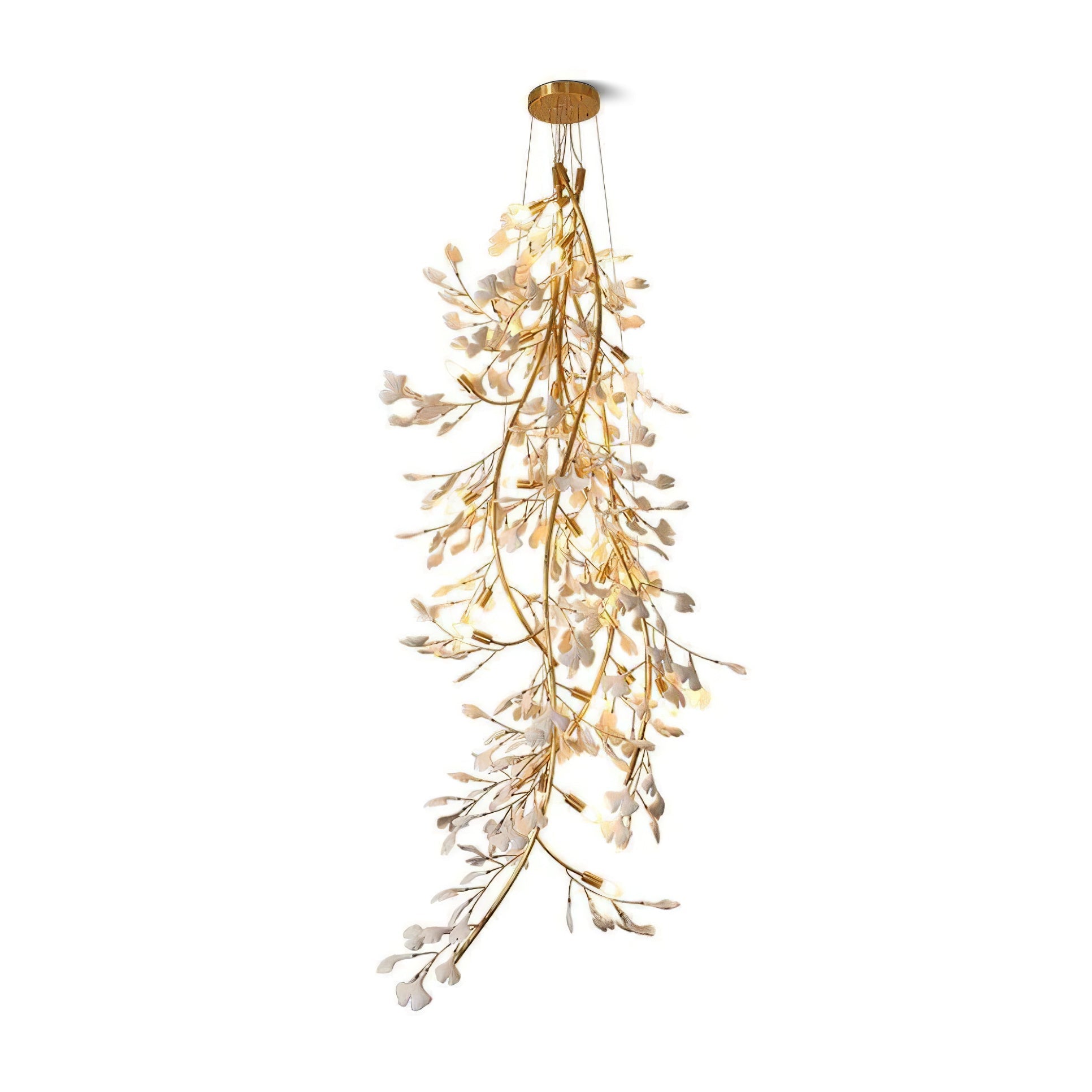 Gingko Large Branch Chandelier, Staircase Chandelier