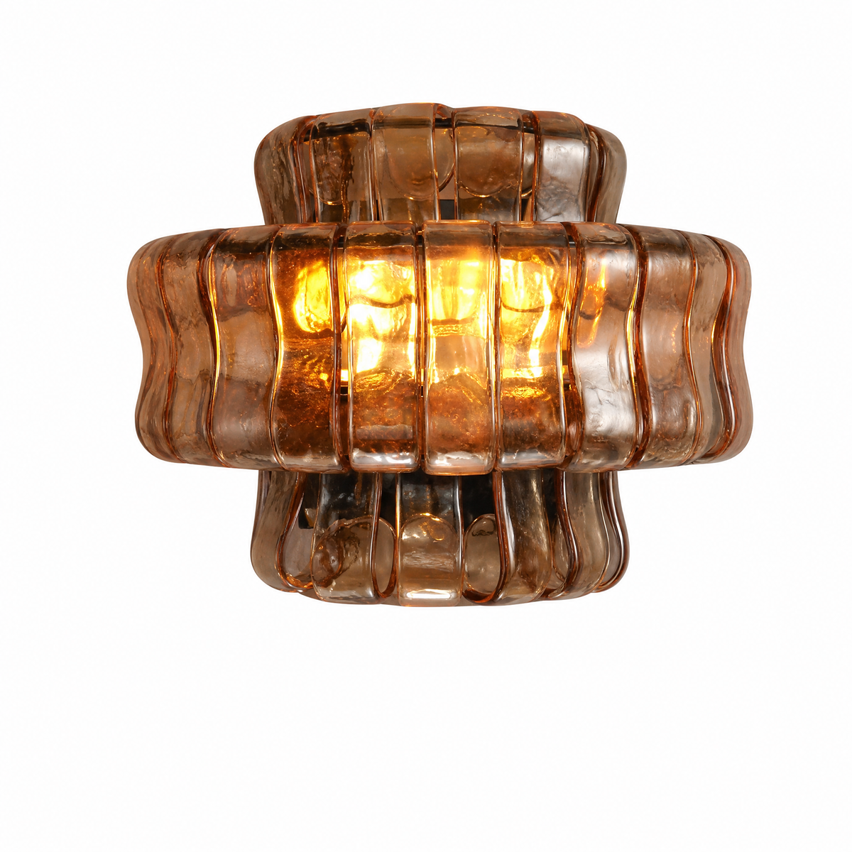 12.6'' Modern Glass Ribbon Wall Sconce