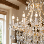 12-Light Clip Plate Chandelier D72 - Gold