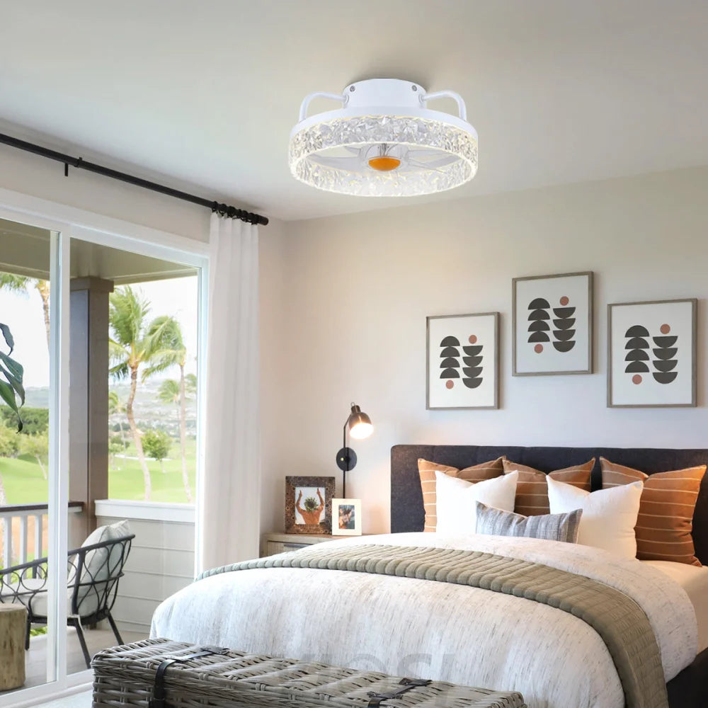 13’’ Bladeless Ceiling Fan with Light – Remote & App Control