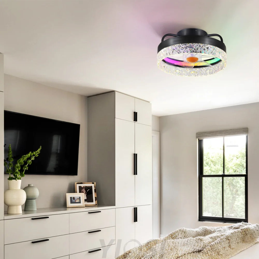 13’’ Bladeless Ceiling Fan with Light – Remote & App Control