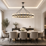 14-Light Platinum Leaf Staircase Light - Gold