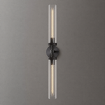 14-Light Platinum Leaf Staircase Light - Silver