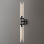 14-Light Platinum Leaf Staircase Light - Silver