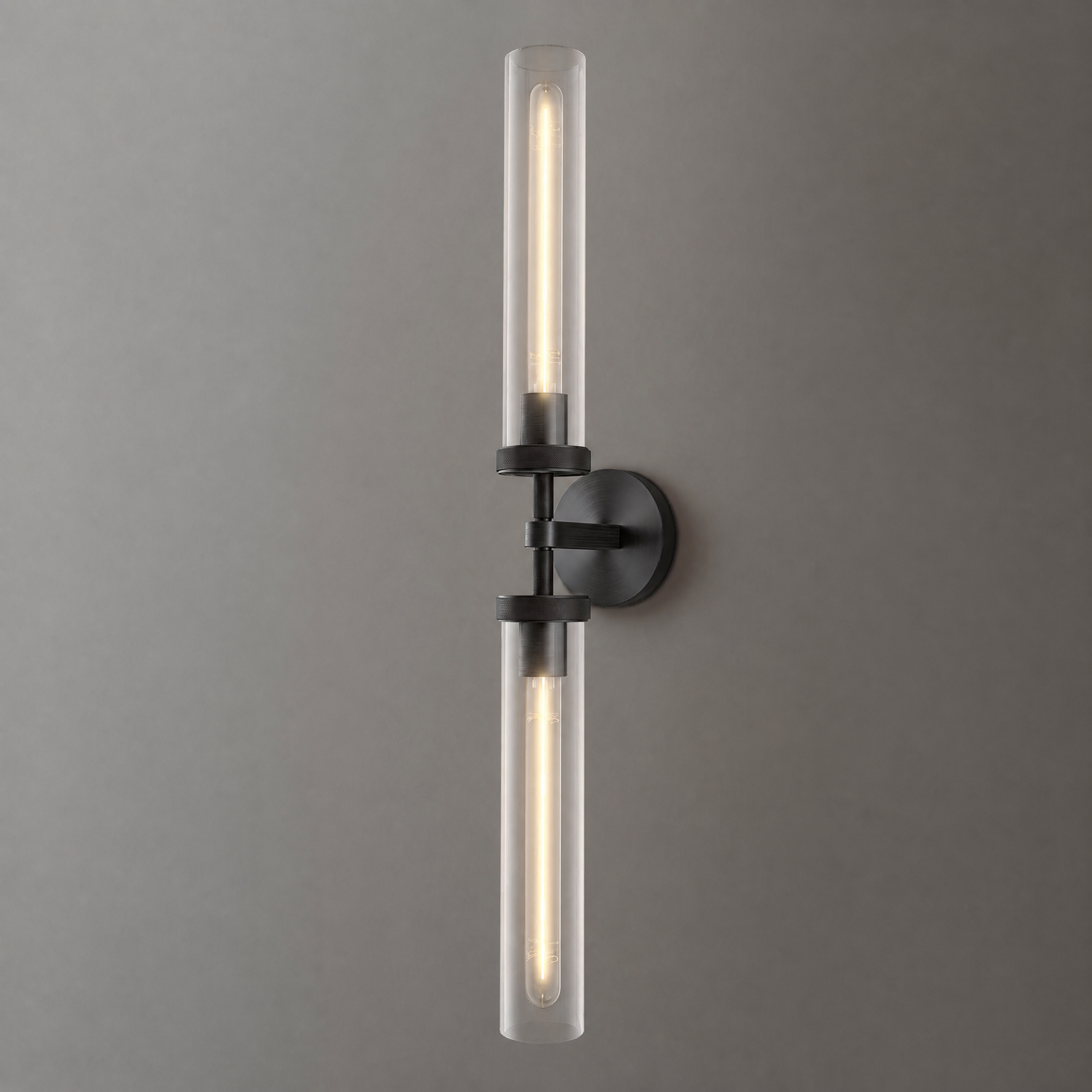 14-Light Platinum Leaf Staircase Light - Silver