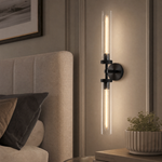 14-Light Platinum Leaf Staircase Light - Silver