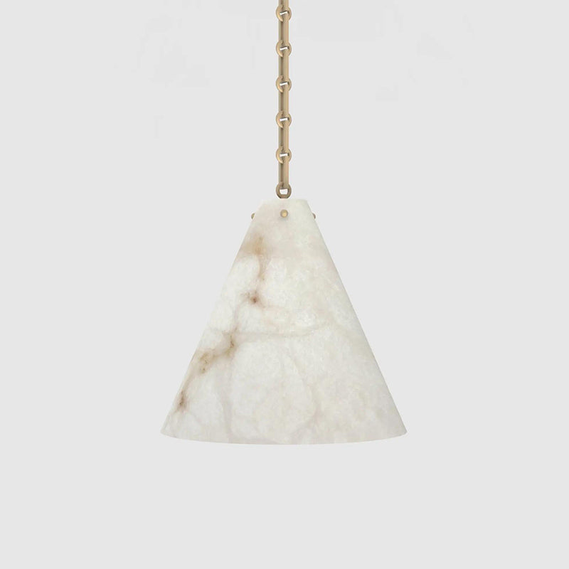 Contemporary Lucca Large Alabaster Pendant Light For Kitchen Island, Living Room
