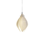 Celeste Flora Ceramic Flower Pendant Light with Brass & White Finish