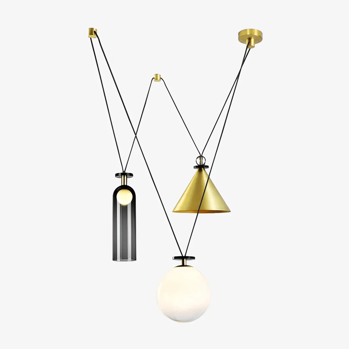Geometric Shape Art Modern Chandelier - YIOSI