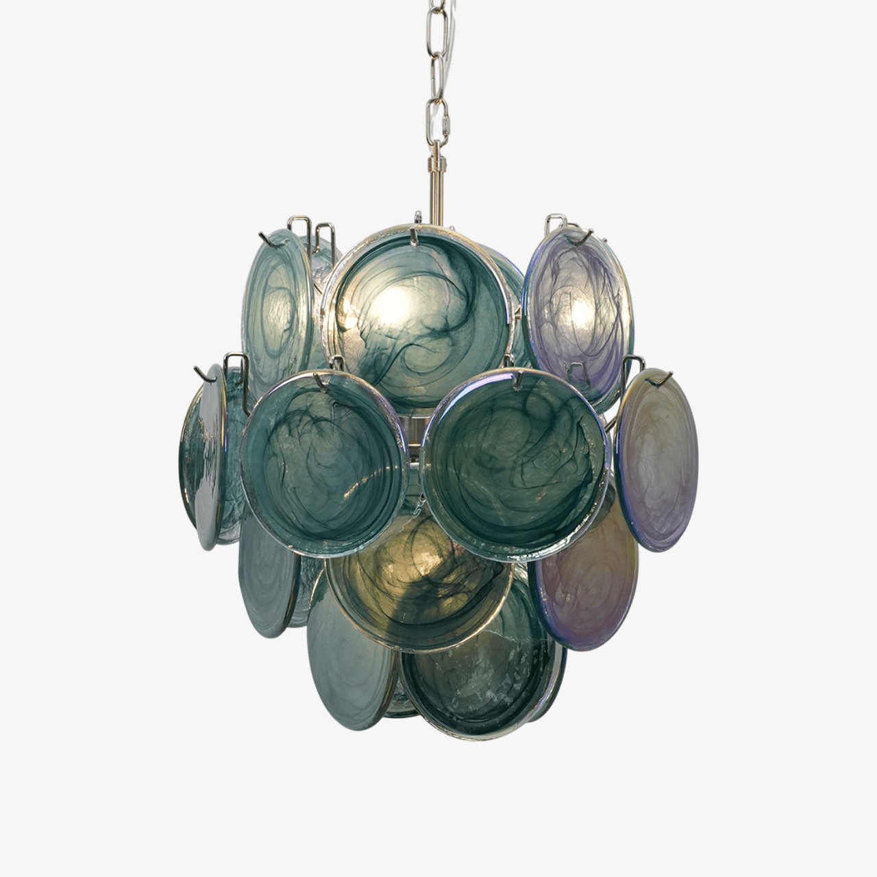 Lunaria Disc Murano Chandelier - YIOSI