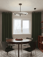 Carve Alabaster Pendant Light – Hand‑Carved Stone Shade with Black Frame
