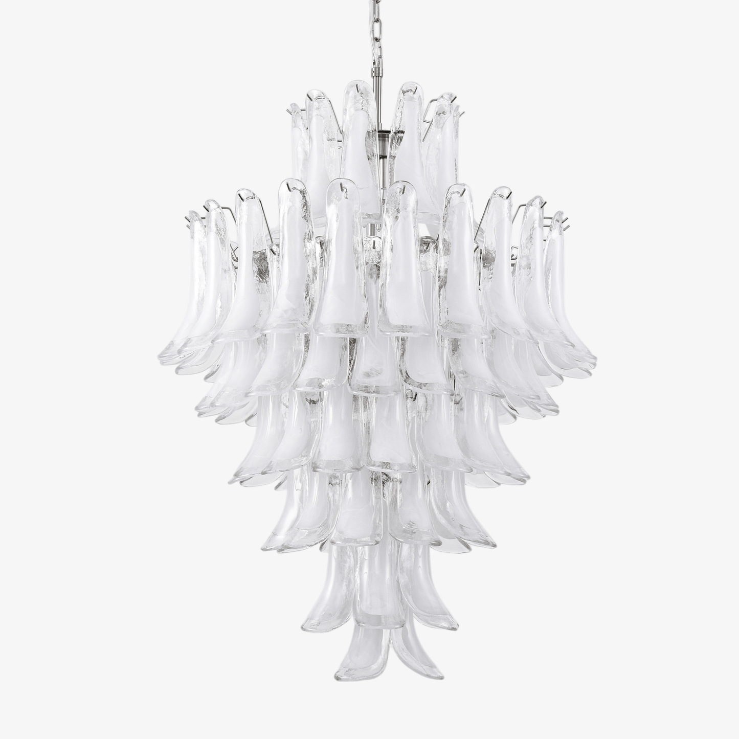 White Cloud Glass Petals Chandelier - YIOSI