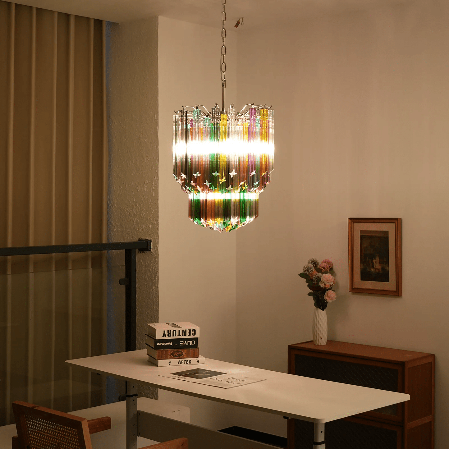 Prismatic Murano Colorful Chandelier - YIOSI