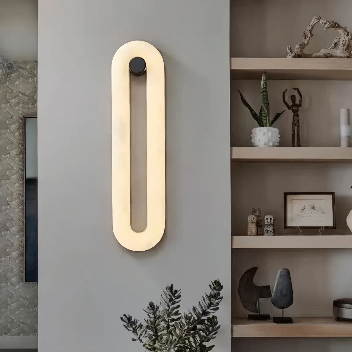 Alabaster Loop Wall Light - YIOSI
