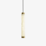 Aria Brushed Brass Alabaster Pendant Lamp – Elegant Ceiling Light