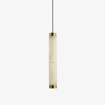 Aria Brushed Brass Alabaster Pendant Lamp – Elegant Ceiling Light