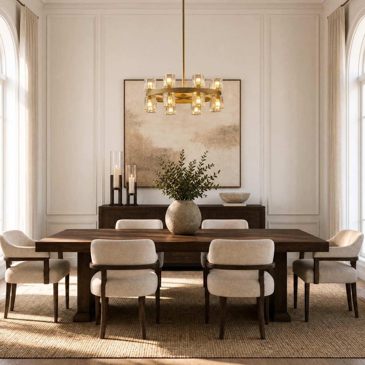 18" 16-Light Modern Gold Crystal Wagon Wheel Chandelier