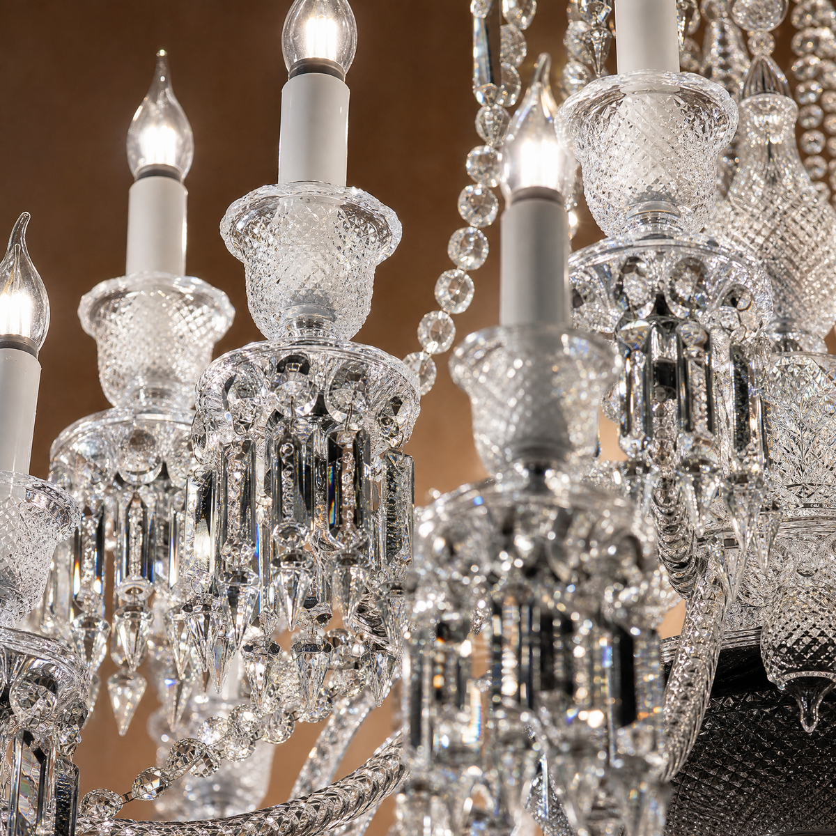 18-Light Candle Crystal Chandelier