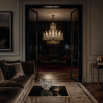 18-Light Candle Crystal Chandelier