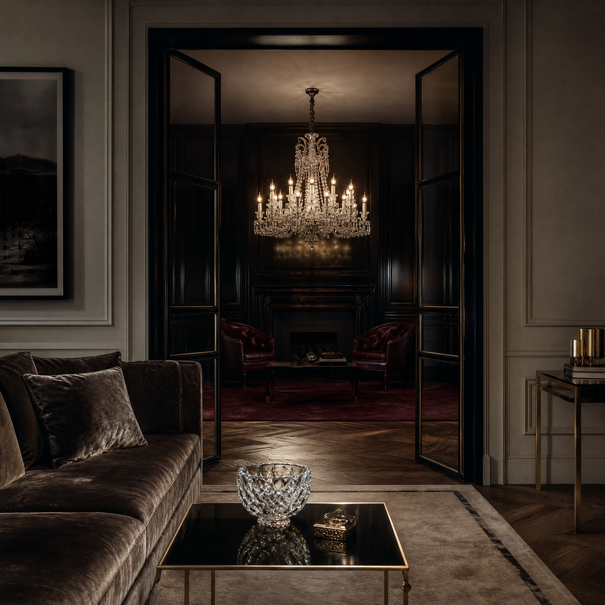 18-Light Candle Crystal Chandelier