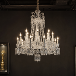 18-Light Candle Crystal Chandelier