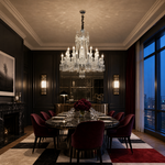 18-Light Candle Crystal Chandelier