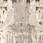18-Light Candle Crystal Glass Chandelier