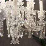 18-Light Candle Crystal Glass Chandelier