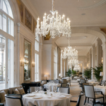18-Light Candle Crystal Glass Chandelier