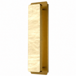 19.7" Brass Natural Alabaster Wall Sconce