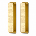19.7" Brass Natural Alabaster Wall Sconces (Set of 2)