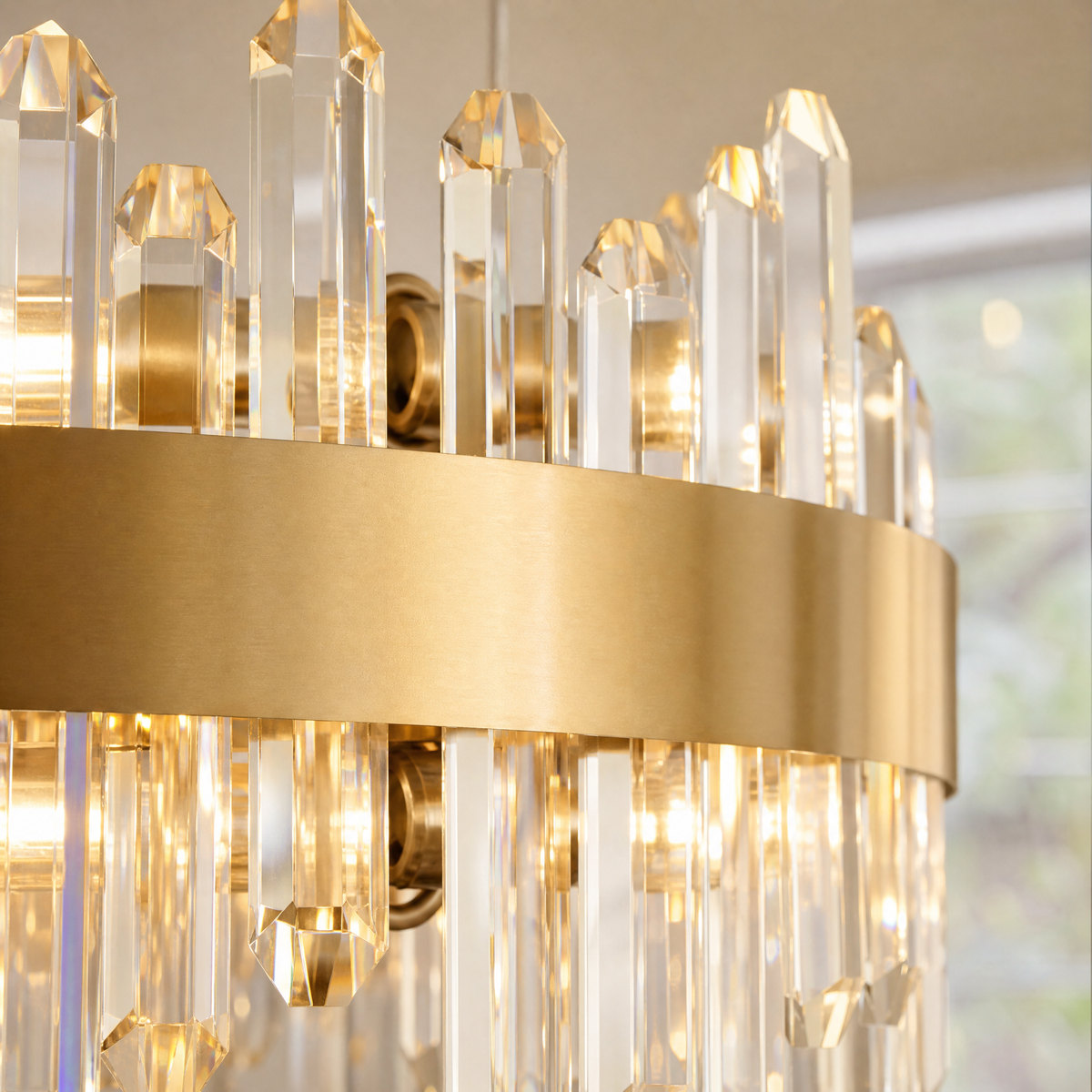 19.6'' Luxury Round 2-Tier K9 Crystal Chandelier