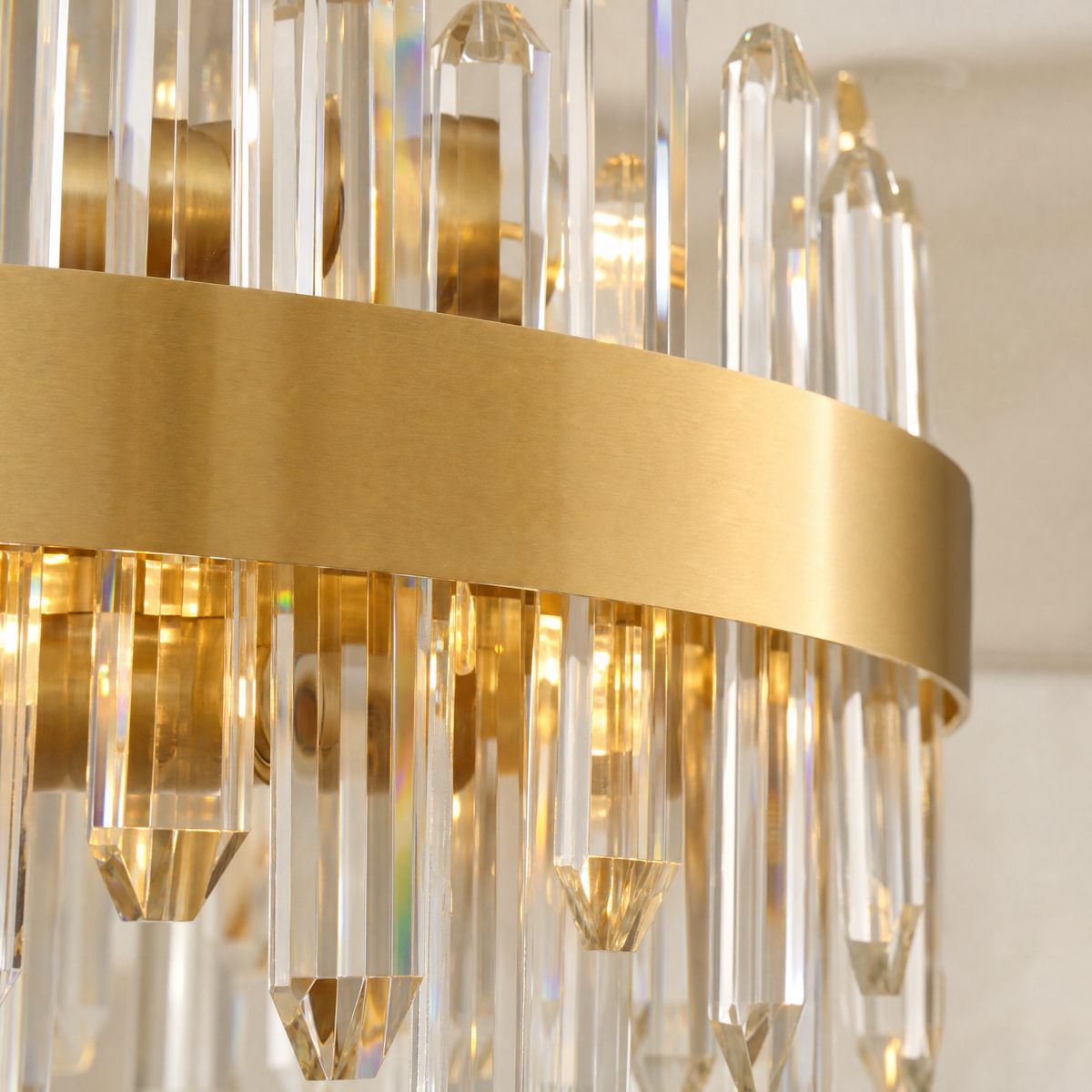 19.6'' Luxury Round 2-Tier K9 Crystal Chandelier