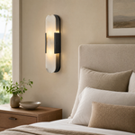19.7" Modern Natural Alabaster Wall Sconces (Set of 2)