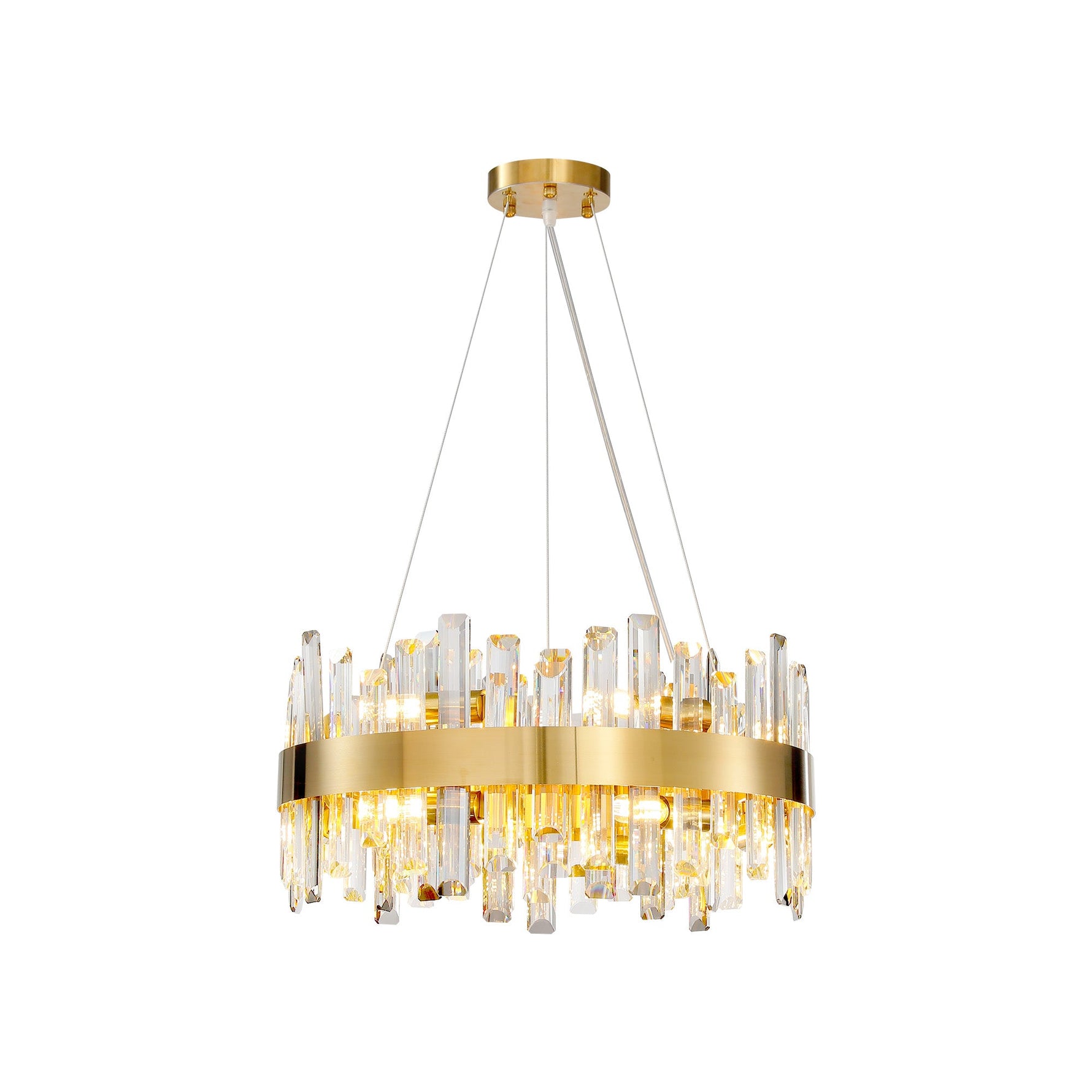 Modern Double Layer Crystal Chandelier