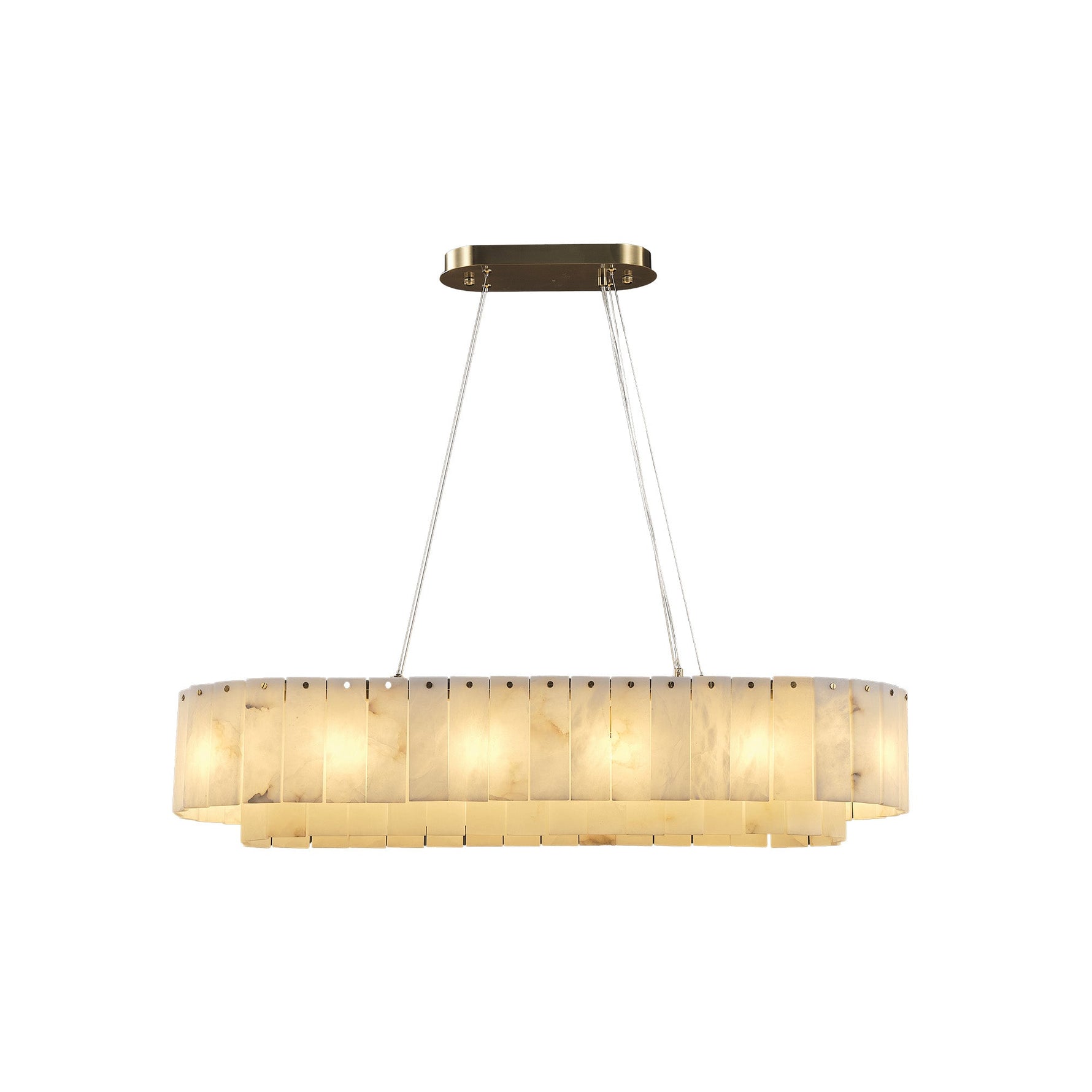 Modern alabaster chandelier L39in