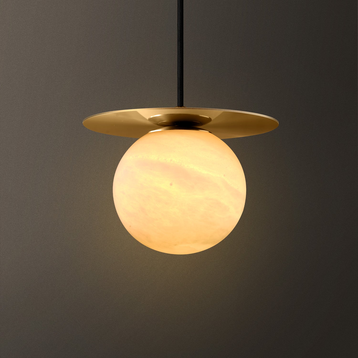 Marble Globe Pendant - Copper