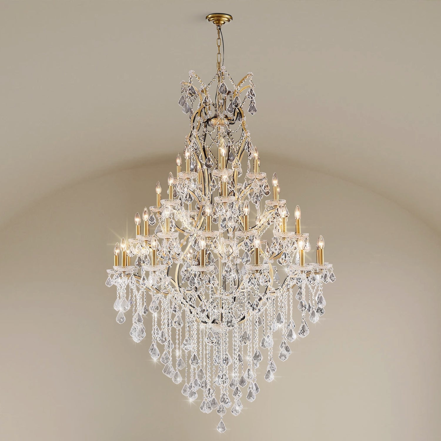 Clear Glass Clip Light D49.2 - Gold