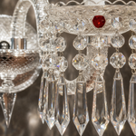 2-Light Crystal Candle Wall Sconce