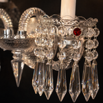 2-Light Crystal Candle Wall Sconce