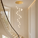 20-Light Bowl-Shaped Staircase Lights - Gold