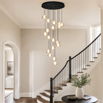 20-Light Bowl-shaped Staircase Lights - Black