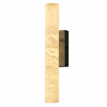20" Modern Spanish Alabaster Cylinder Wall Sconce
