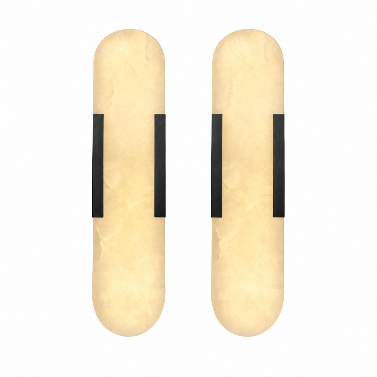 20'' Natural Alabaster Wall Sconces (Set of 2)