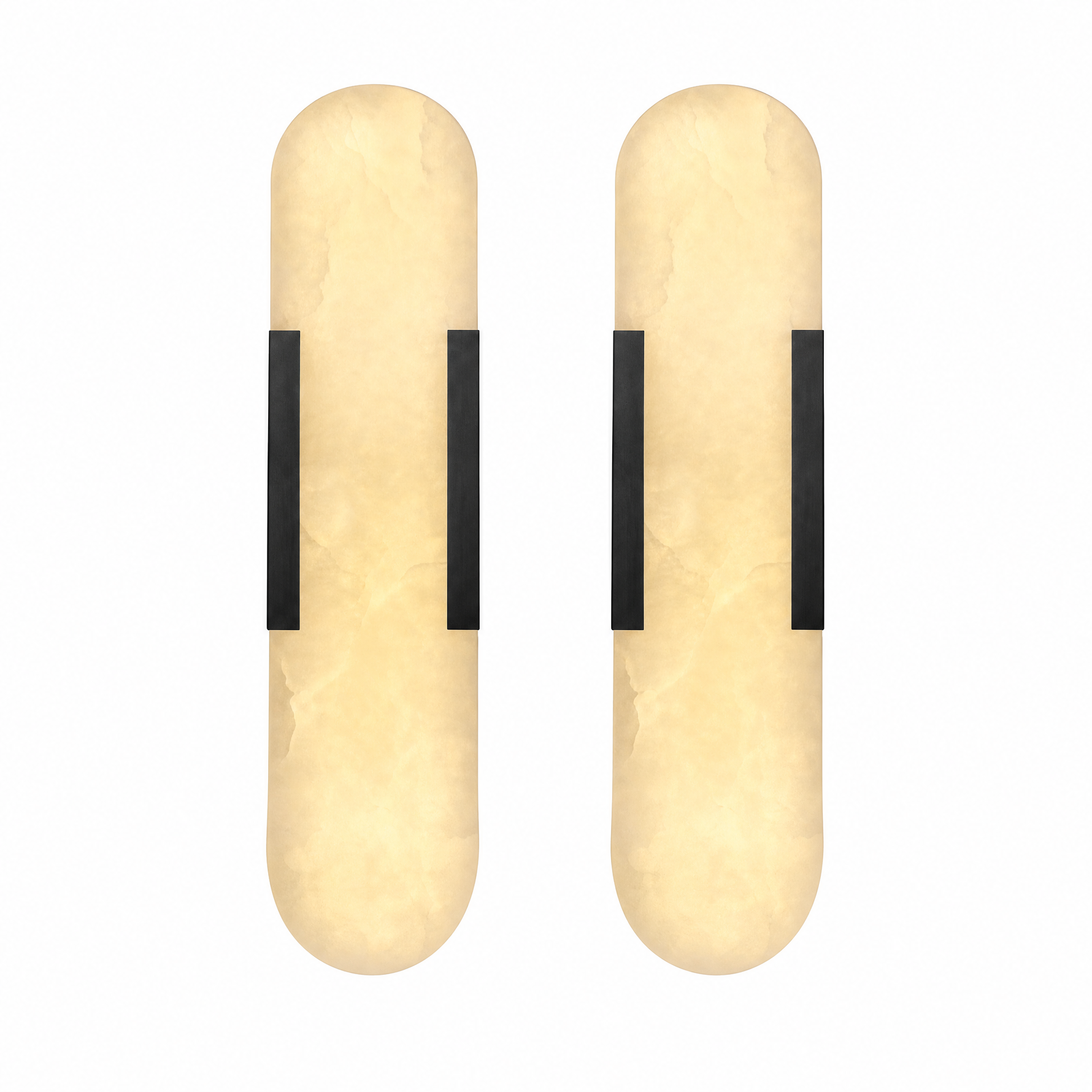 20'' Natural Alabaster Wall Sconces (Set of 2)
