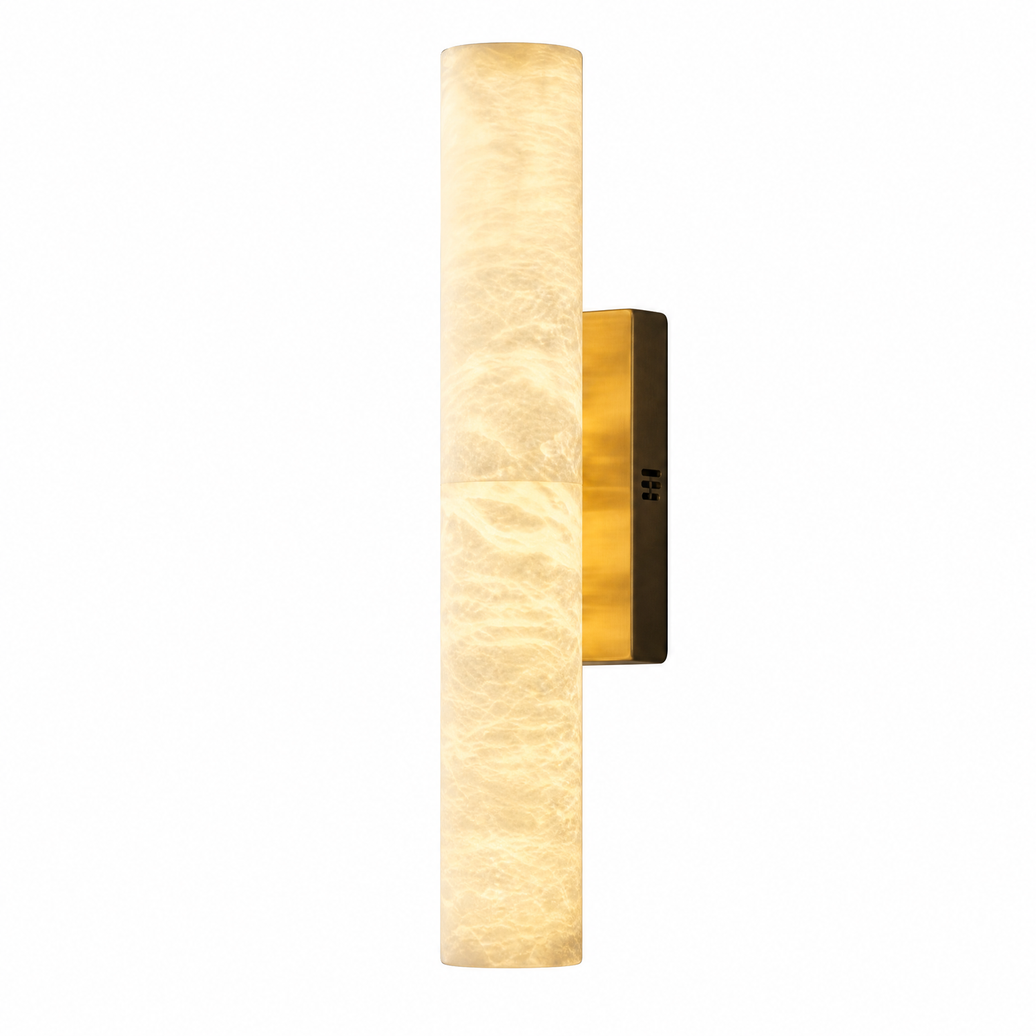 20" Natural Spanish Alabaster Wall Sconce
