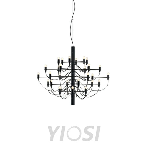 2097 Mid-Century Retro Candle Chandelier with 18/30/50/75 heads - Candle-1-Yiosilamp