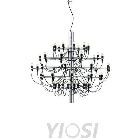 2097 Mid-Century Retro Candle Chandelier with 18/30/50/75 heads - Candle-1-Yiosilamp