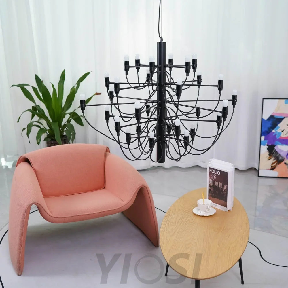 2097 Mid-Century Retro Candle Chandelier with 18/30/50/75 heads - Candle-1-Yiosilamp